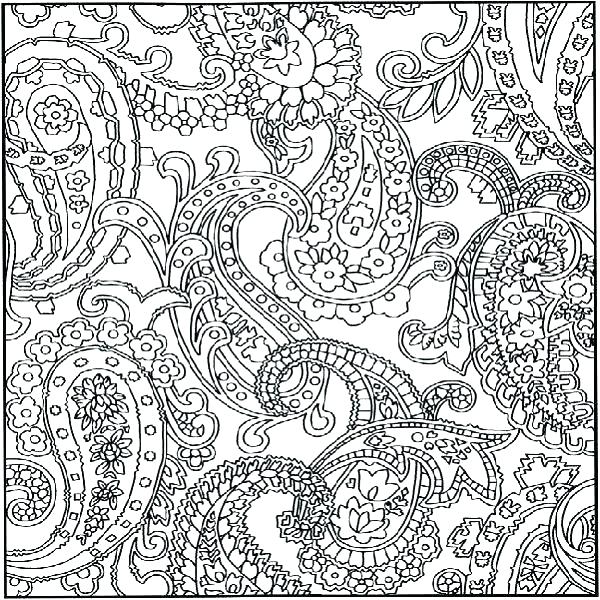 600x600 Pattern Coloring Pages For Adults Flower Pattern Coloring Pages