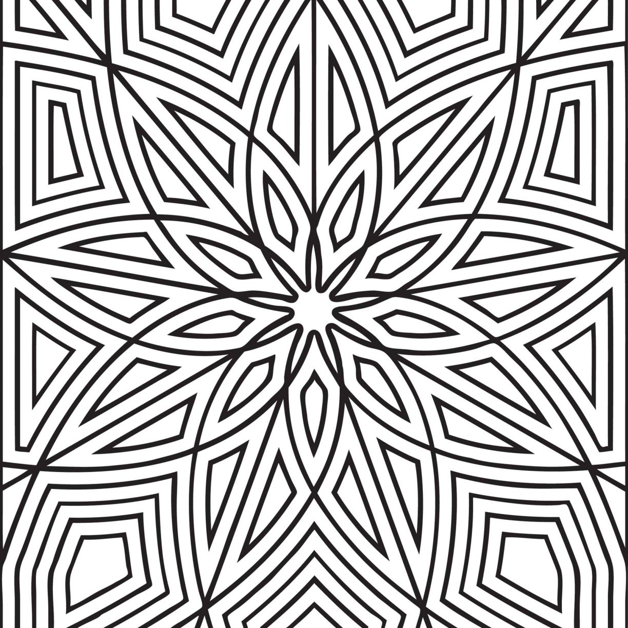 1224x1224 Top Pattern Coloring Sheets Printable Pages For Adult Free Stained