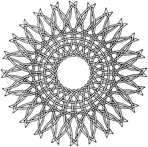 630x623 Geometric Pattern Coloring Pages