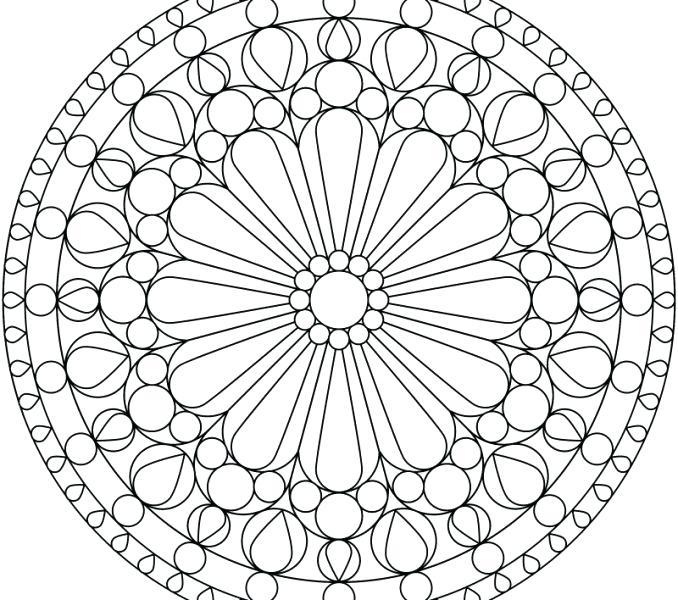 678x600 Geometric Pattern Coloring Pages