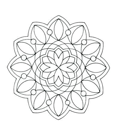 390x450 Printable Geometric Coloring Pages Geometric Free Printable