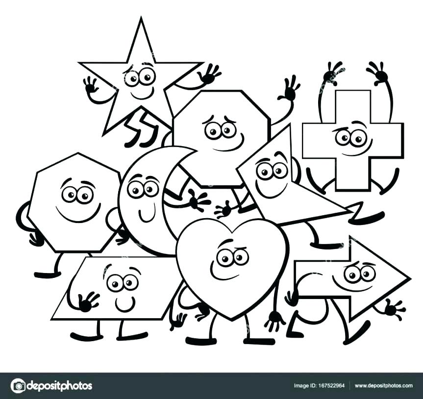 863x814 Geometric Shapes Coloring Pages Best Of Shapes Coloring Pages