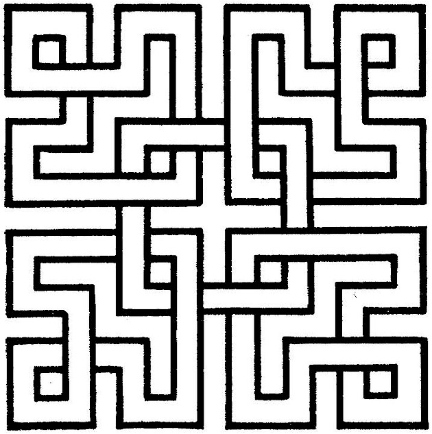 630x633 Printable Geometric Shape Coloring Pages