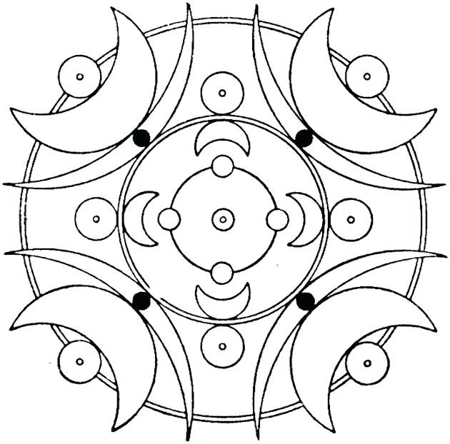 630x622 Geometric Shapes Coloring Pages Geometric Coloring Pages