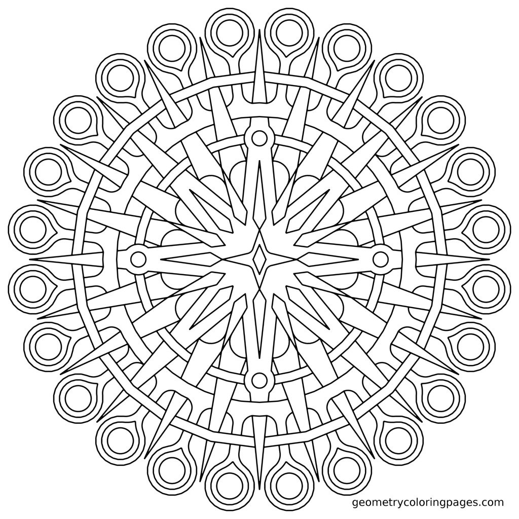 1024x1024 Incredible Ideas Geometric Coloring Pages For Adults High