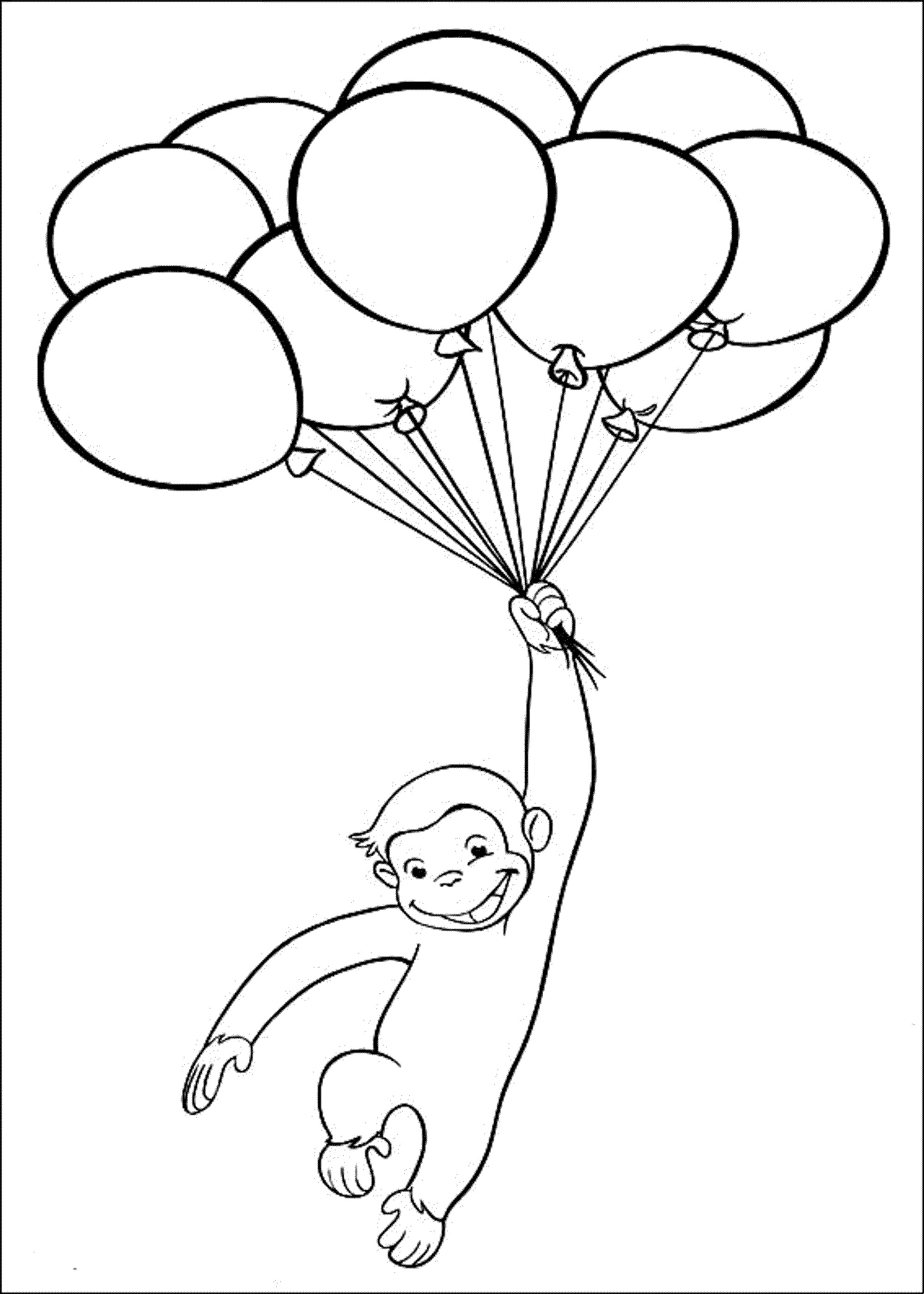 2000x2801 Curious George Coloring Pages Games Fresh Curious George Playing