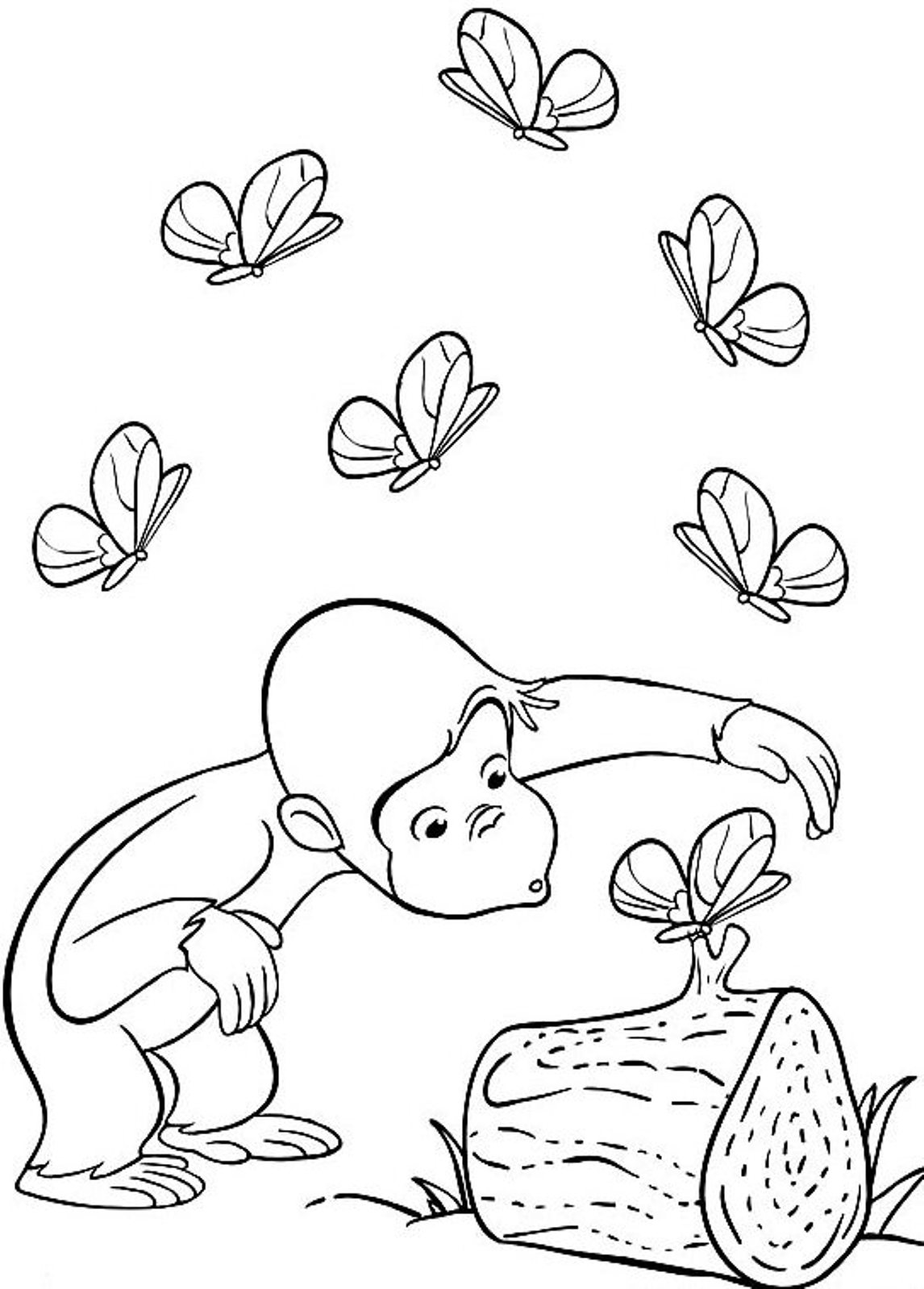 1146x1599 Curious George Coloring Pages