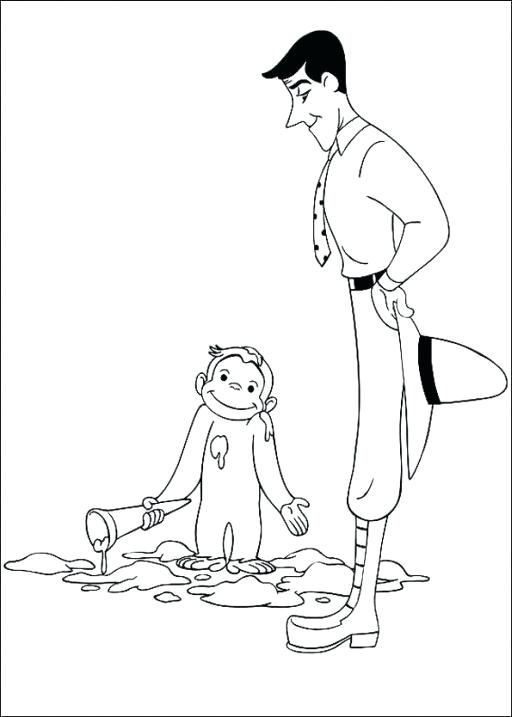 512x717 Curious George Coloring Pages Free To Print Kids Coloring