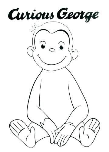 360x500 Happy Birthday Curious George Coloring Pages Kids Coloring