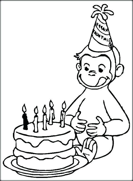565x768 George Coloring Pages Birthday Cake Curious Colouring Pages George