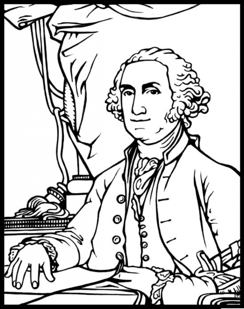810x1024 George Washington Carver Coloring Page