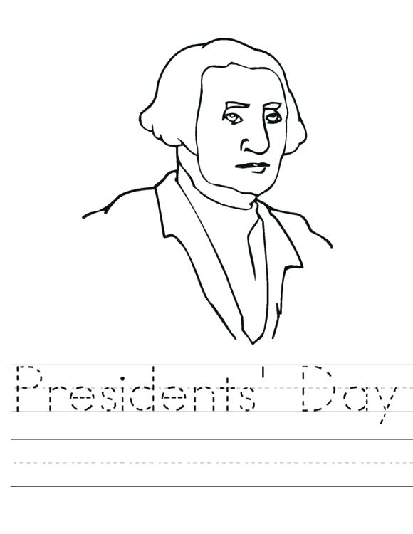 580x750 George Washington Coloring Pages Printable