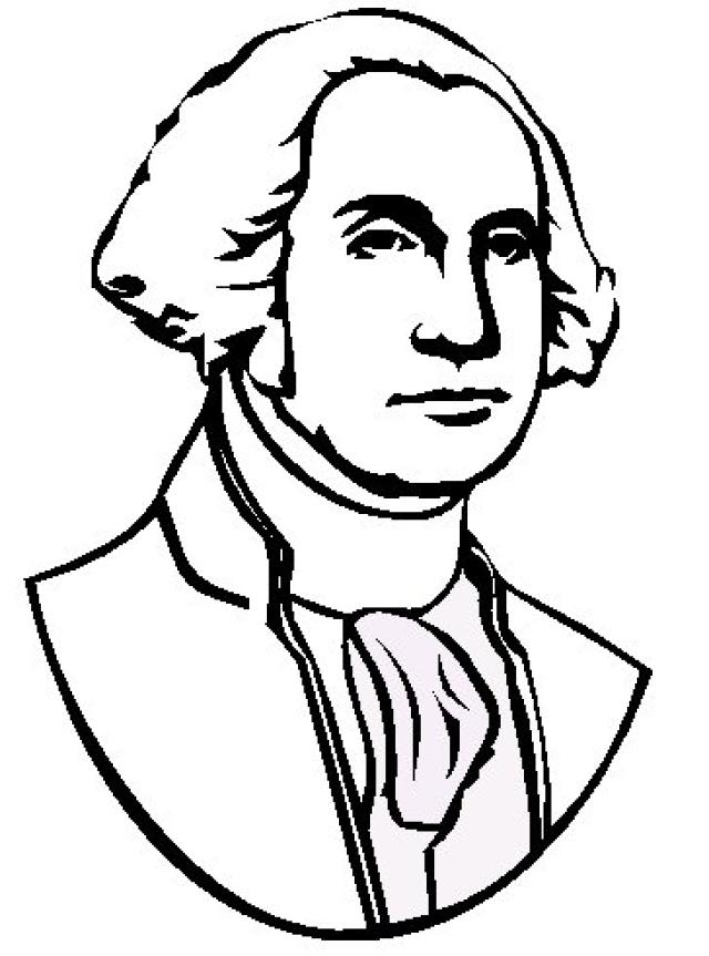 640x863 George Washington Coloring Page Awesome In Picture