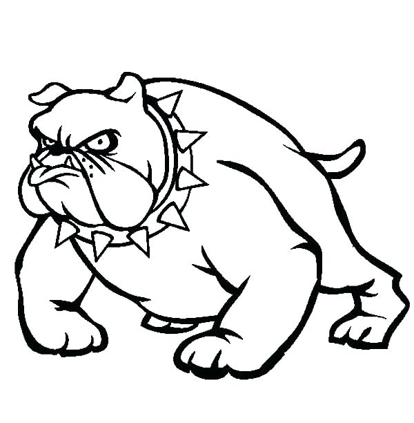 600x612 Georgia Bulldogs Coloring Pages The New Bulldogs Coloring Sheets