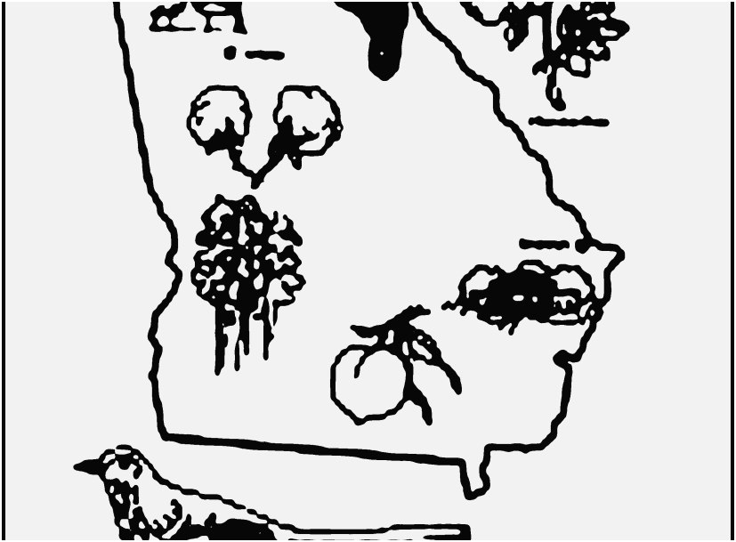 827x609 The Ideal Graphic State Coloring Pages Fantastic