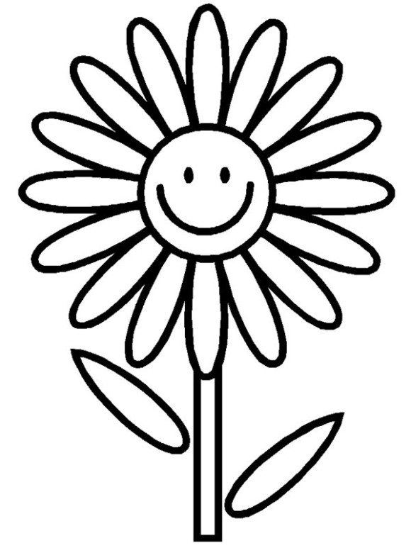 580x773 Summer Flower Coloring Pages Tulip Flower Coloring Pages
