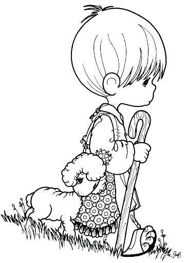 358x512 Shepherd Coloring Pages Precious Moments Nativity Coloring Pages