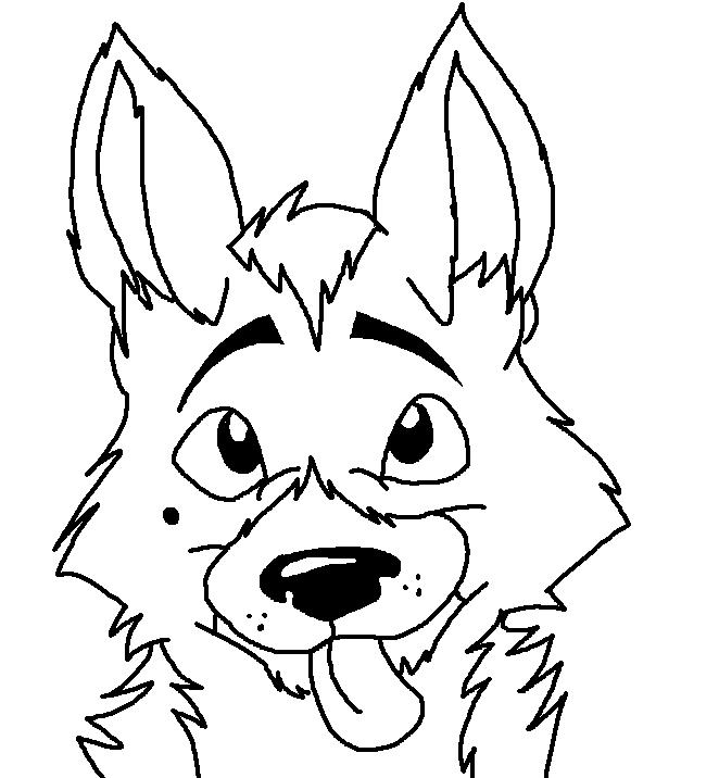 662x716 German S Pup Coloring Page