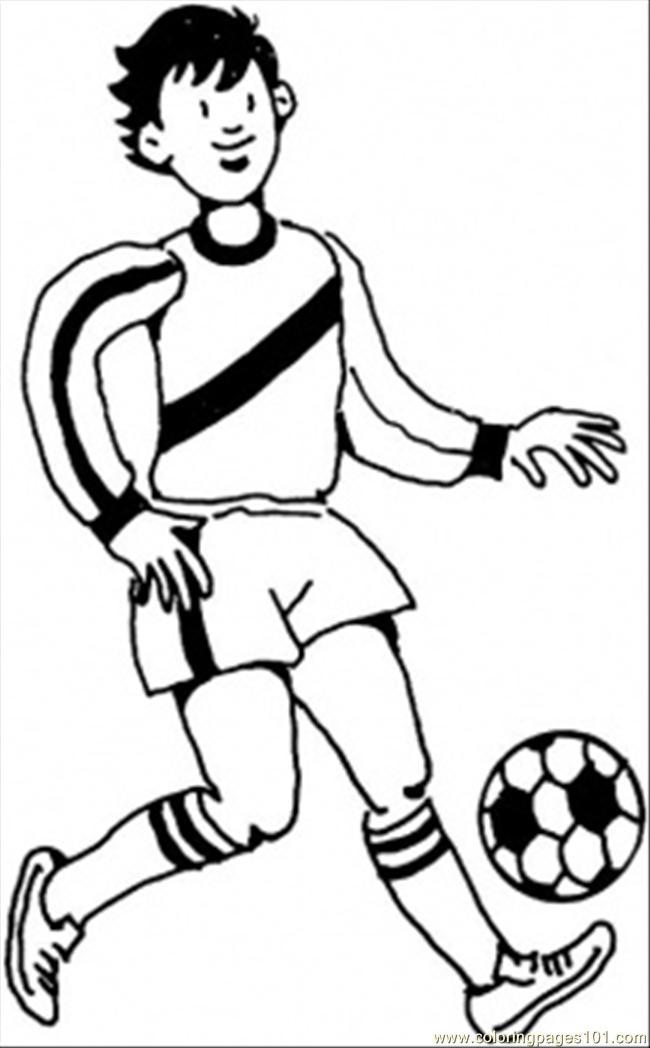650x1048 Young German Player Coloring Apge Coloring Page