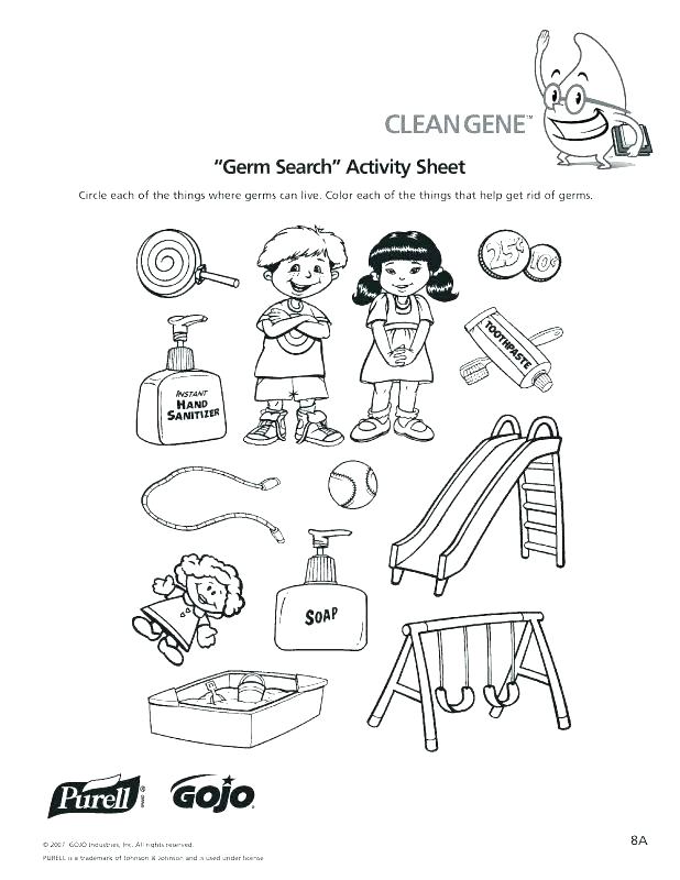 618x800 Germ Coloring Pages Germs Coloring Pages K Hand Hygiene Lesson