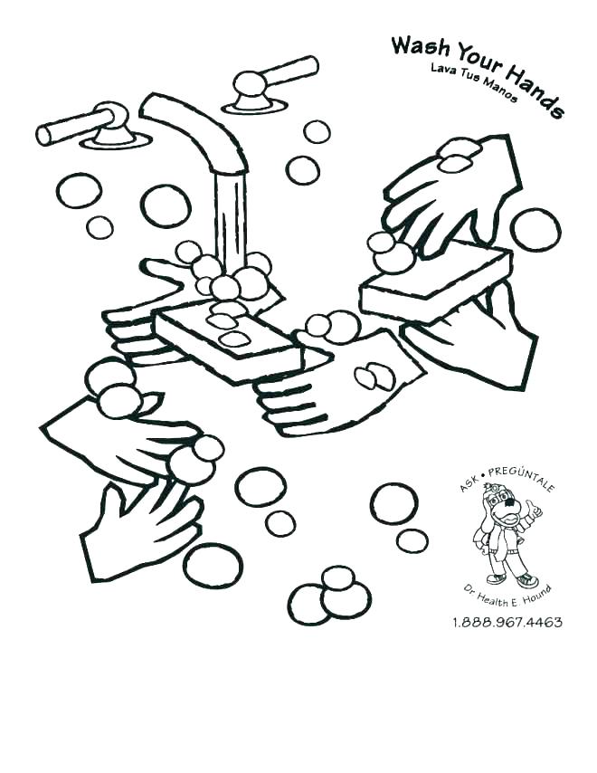 660x854 Hand Washing Coloring Pages Coloring Pages Germs Coloring Pages