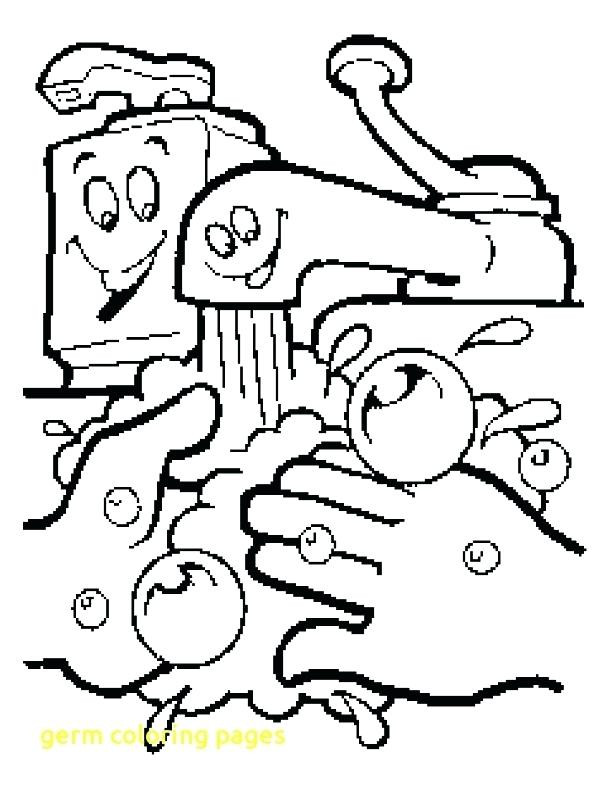 612x792 Hand Washing Coloring Pages Fresh Germs Coloring Pages Germ