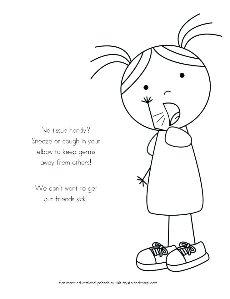 736x954 Sick Coloring Pages Hand Washing Coloring Pages For Preschoolers
