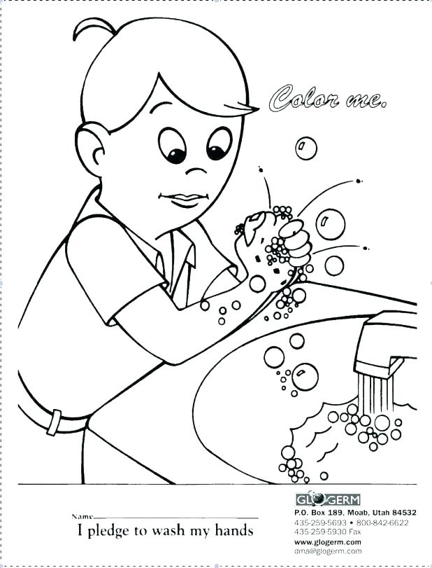 618x811 Germ Coloring Page Hand Washing Coloring Page Free Coloring Pages