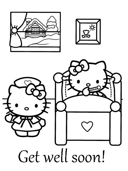 444x596 Get Well Soon Coloring Pages