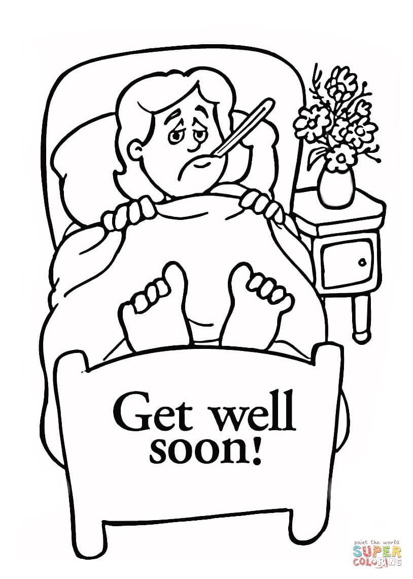 814x1140 Greatest Get Well Soon Card Coloring Pages Col