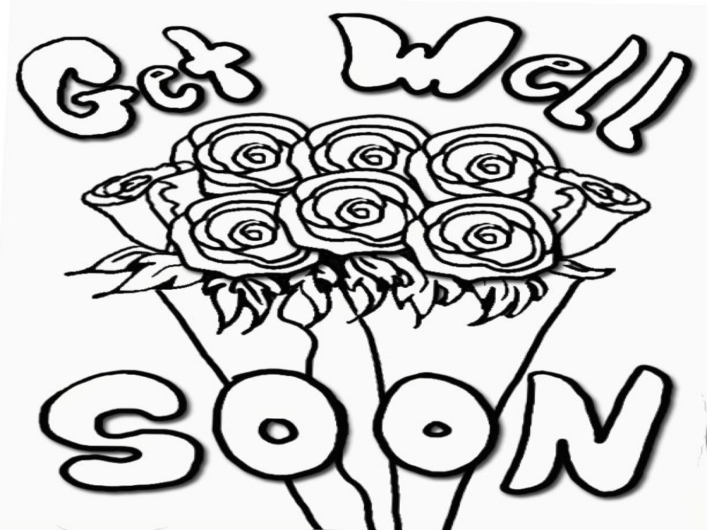 1024x768 Elegant Get Well Soon Coloring Pages With Additional Coloring