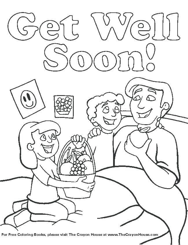 Get Well Printable Coloring Pages - Get Well Printable Coloring Pages 14 