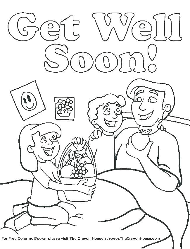 650x850 Get Well Soon Coloring Pages For Kids Coloring Pages Free Get Well
