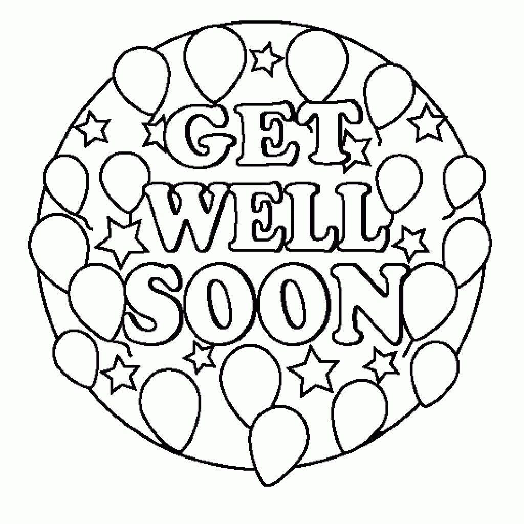 1024x1024 Get Well Soon Coloring Pages Of Fresh Printable Inside