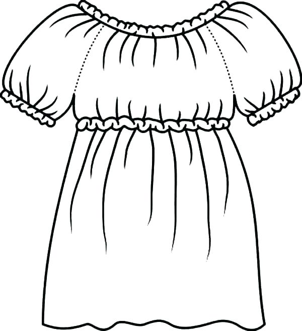 600x657 Coloring Page Getting Dressed Dresses Pages Dress Tribal Pa