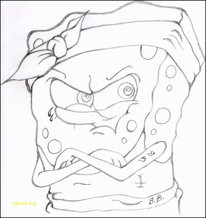 700x739 Image Spongebob Gangster Coloring Pages Online