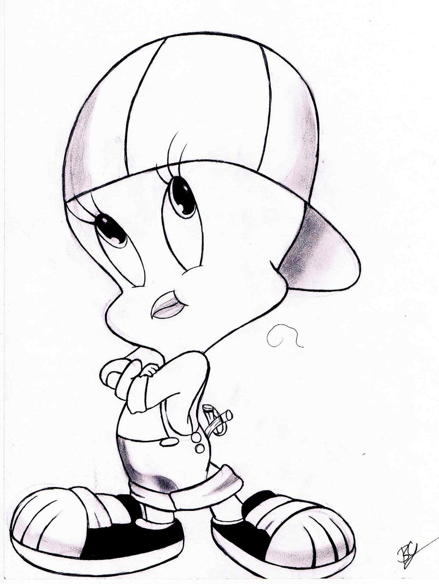 900x1198 Spectacular Design Coloring Pages Draw Tweety Bird