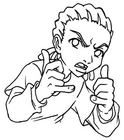 425x480 Boondocks Coloring Pages