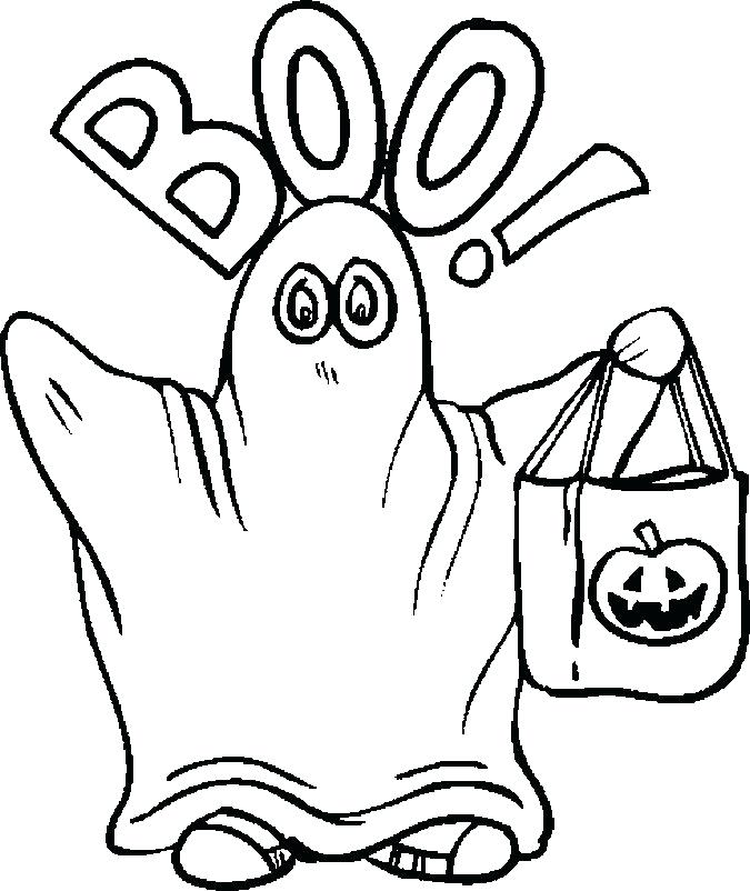675x802 Spooky Halloween Para Colorear Boo Ghost Coloring Page Free