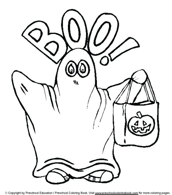 582x660 Halloween Ghost Coloring Pages View And Print Cute Ghost Kids