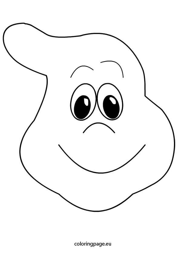 595x842 Ghost Face Coloring Page