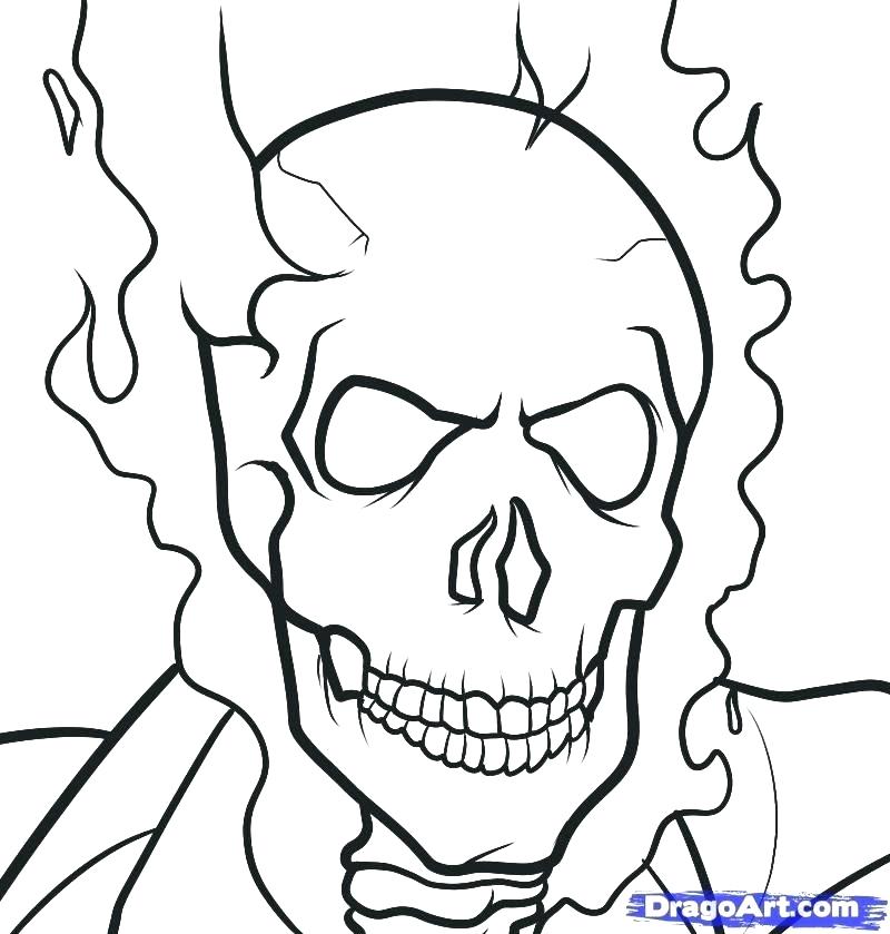 800x839 Ghost Rider Coloring Pages Icontent