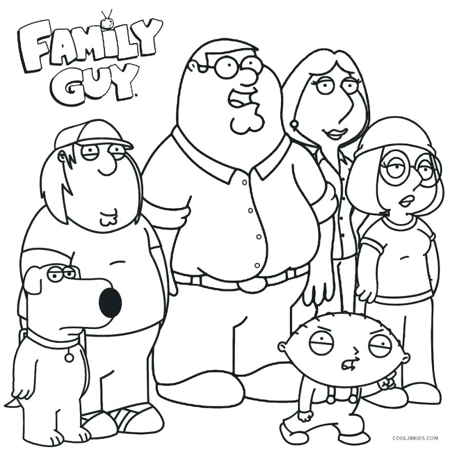 878x878 Ghostbusters Coloring Pages Coloring Printable Family Guy Coloring