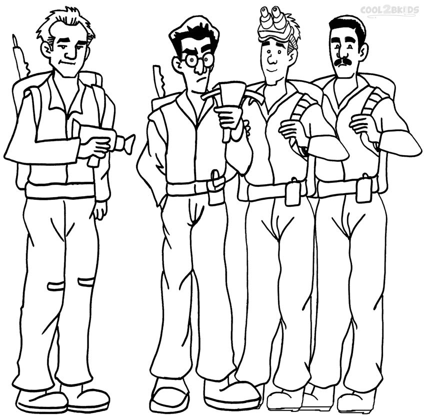 850x829 Printable Ghostbusters Coloring Pages For Kids