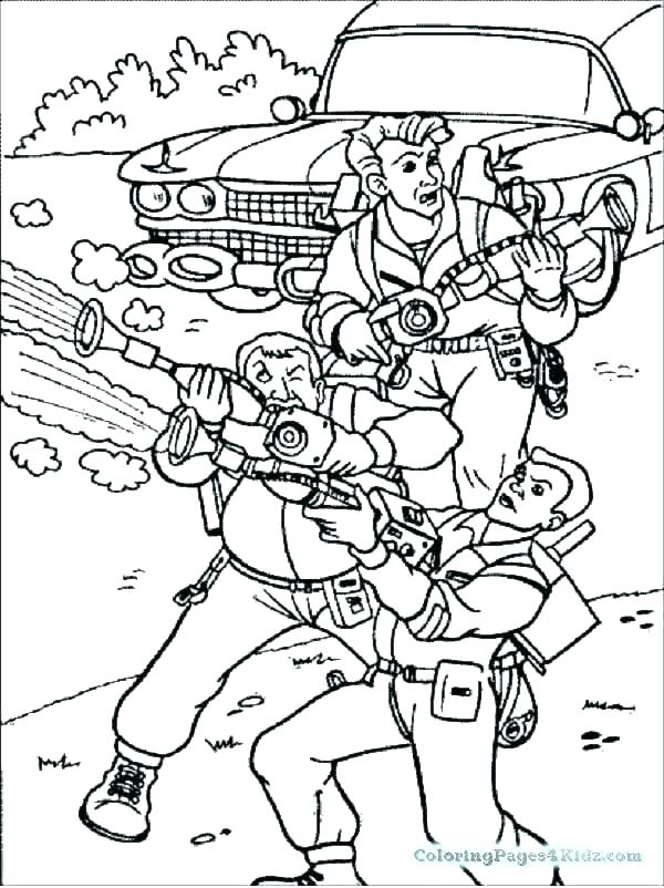 600x802 Ghostbusters Car Coloring Pages Best Of Com