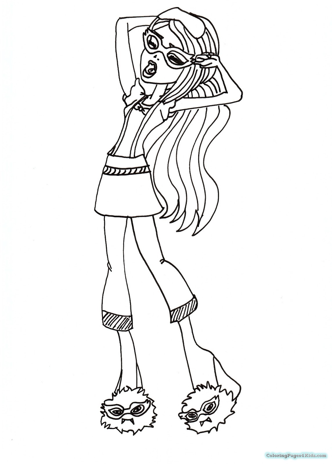 1144x1600 Mini Monster High Ghoulia Yelps Coloring Pages Coloring Pages