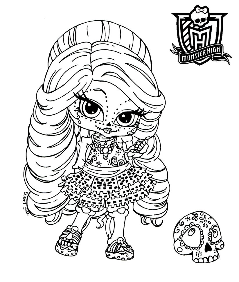 823x971 Monster High Coloring Pages Baby