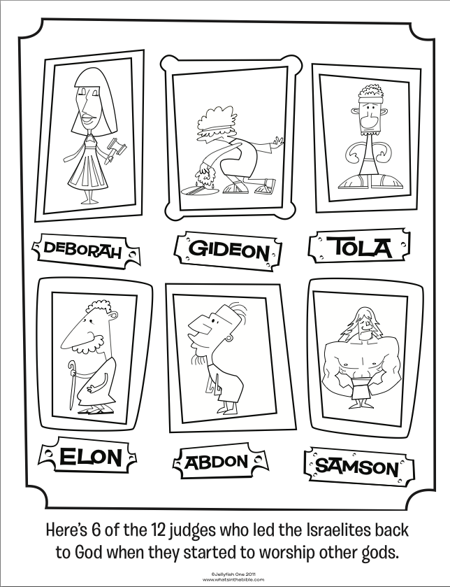 644x839 Judges Coloring Page