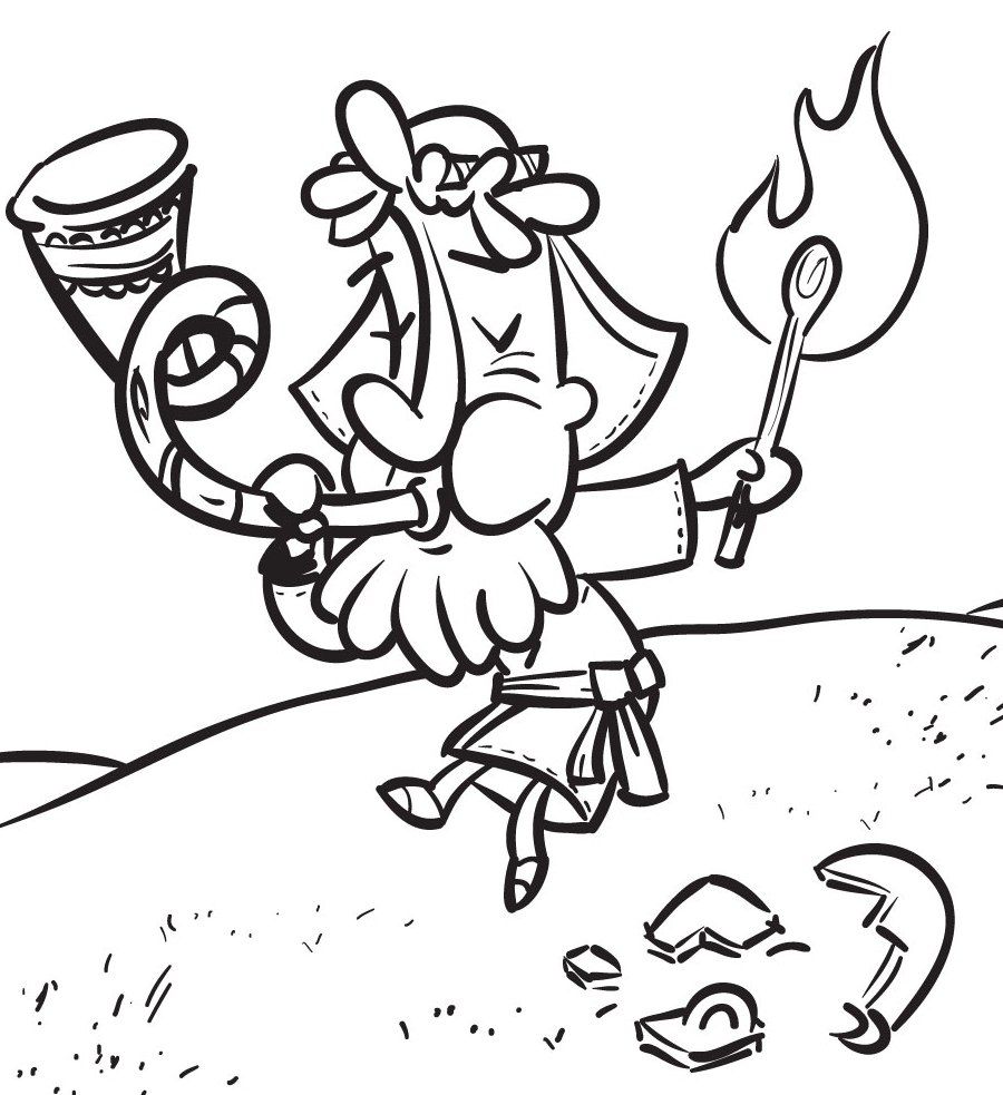 900x983 Unbelievable Gideon Coloring Pages Printable Image Of Bible Story