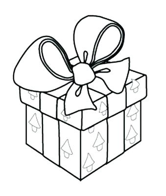 339x400 Christmas Gift Coloring Page Children Gifts And Tree Coloring Page